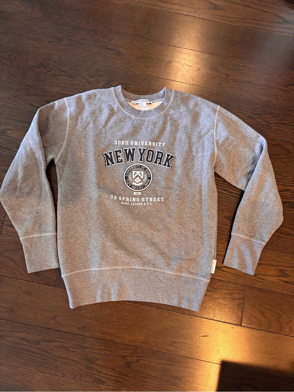 Marc Jacobs Gray 'New York' Crewneck Sweatshirt